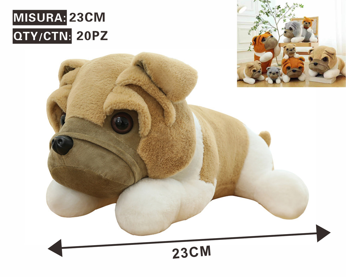 🐶 Peluche Bulldog