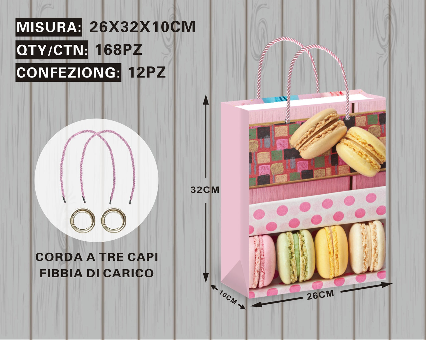 Borsa Regalo con Dettagli Golosi