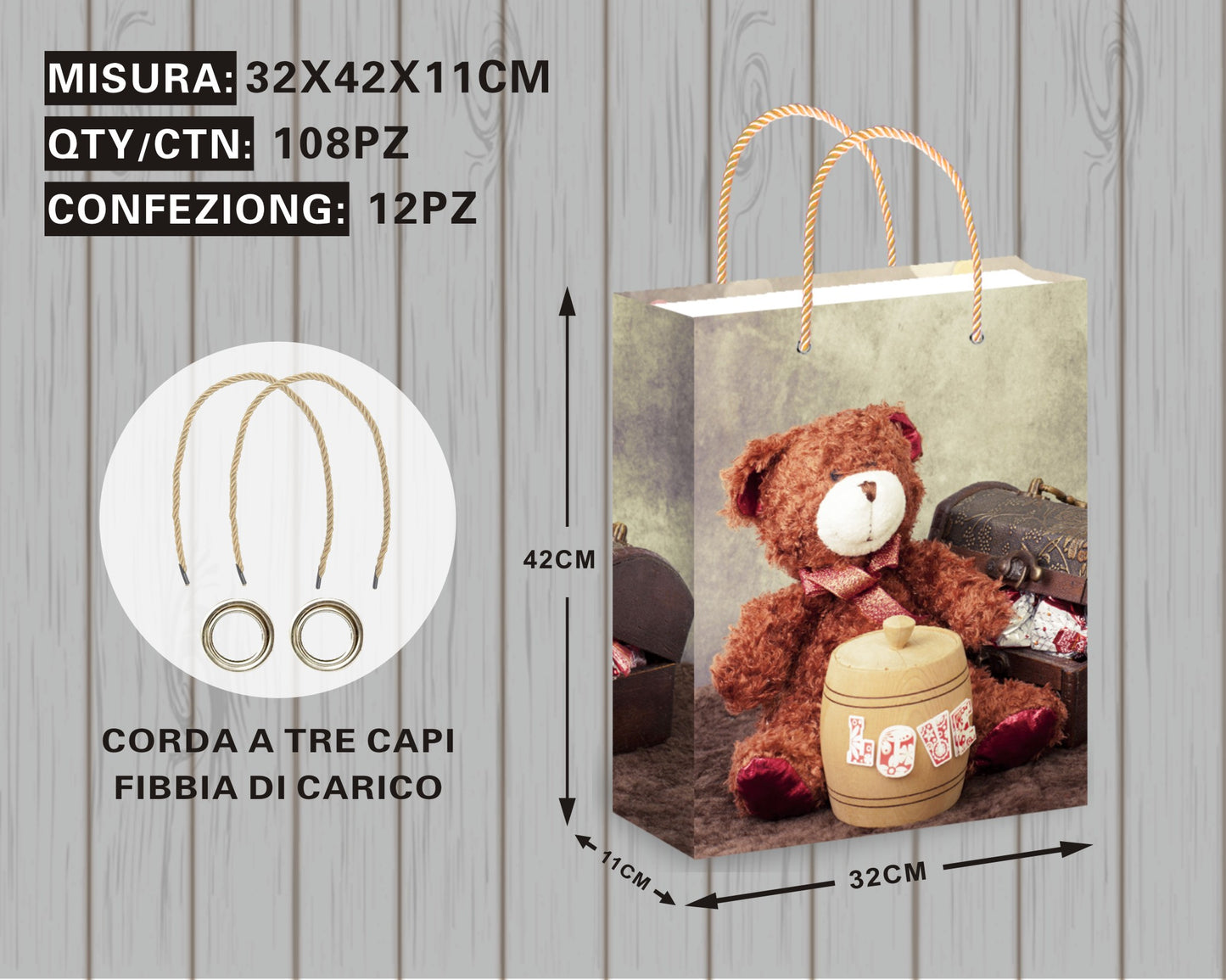 Borsa Regalo con Orsetto
