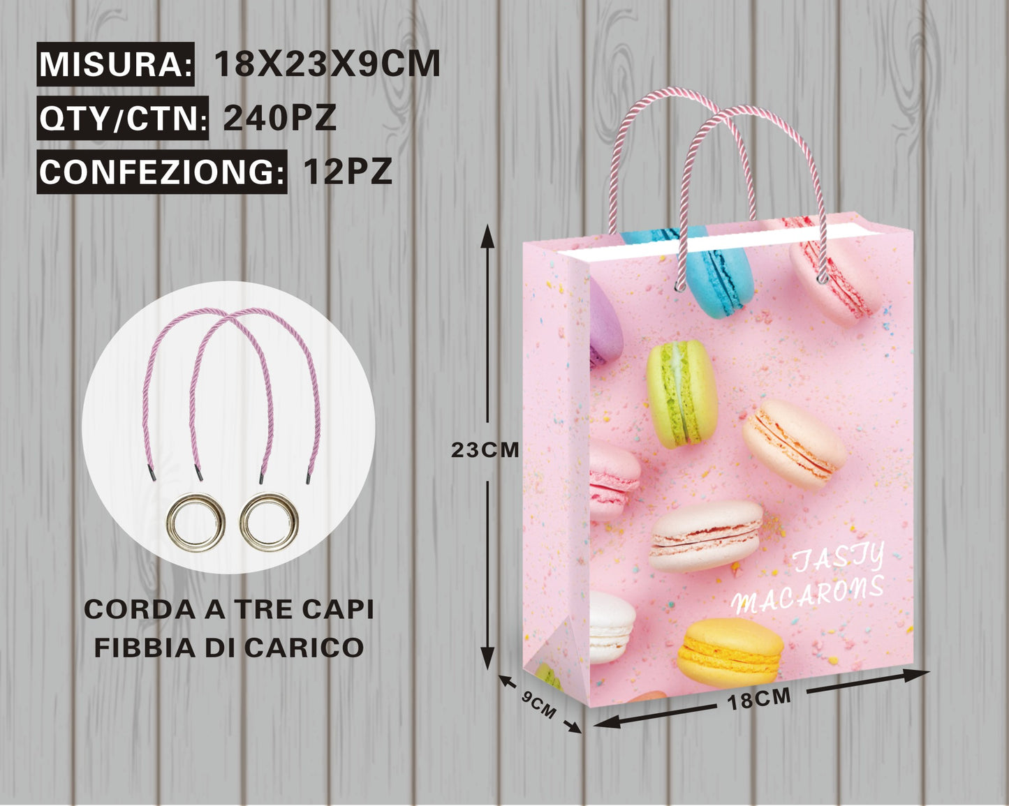 Borsa Regalo con Dettagli Golosi