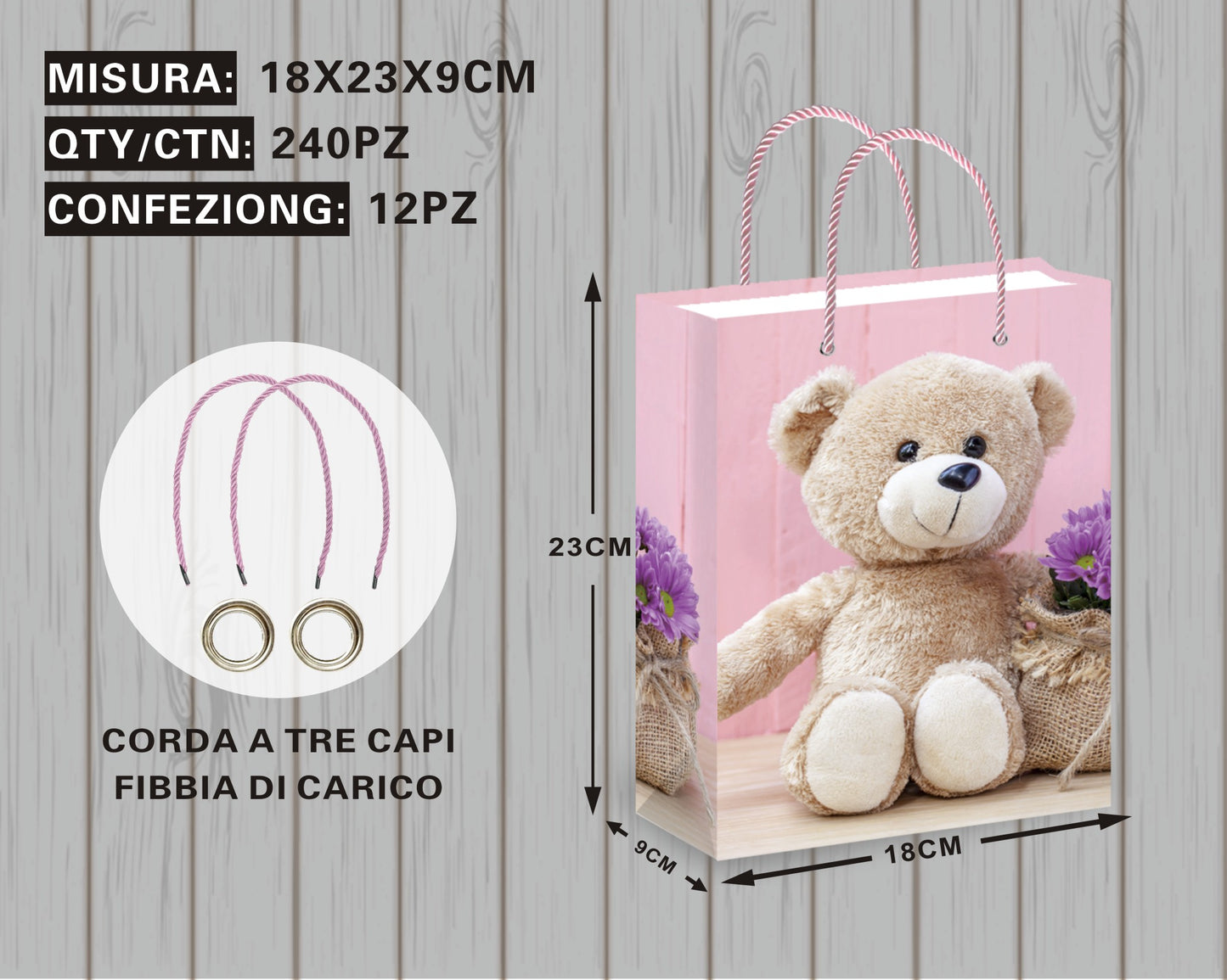 Borsa Regalo con Orsetto