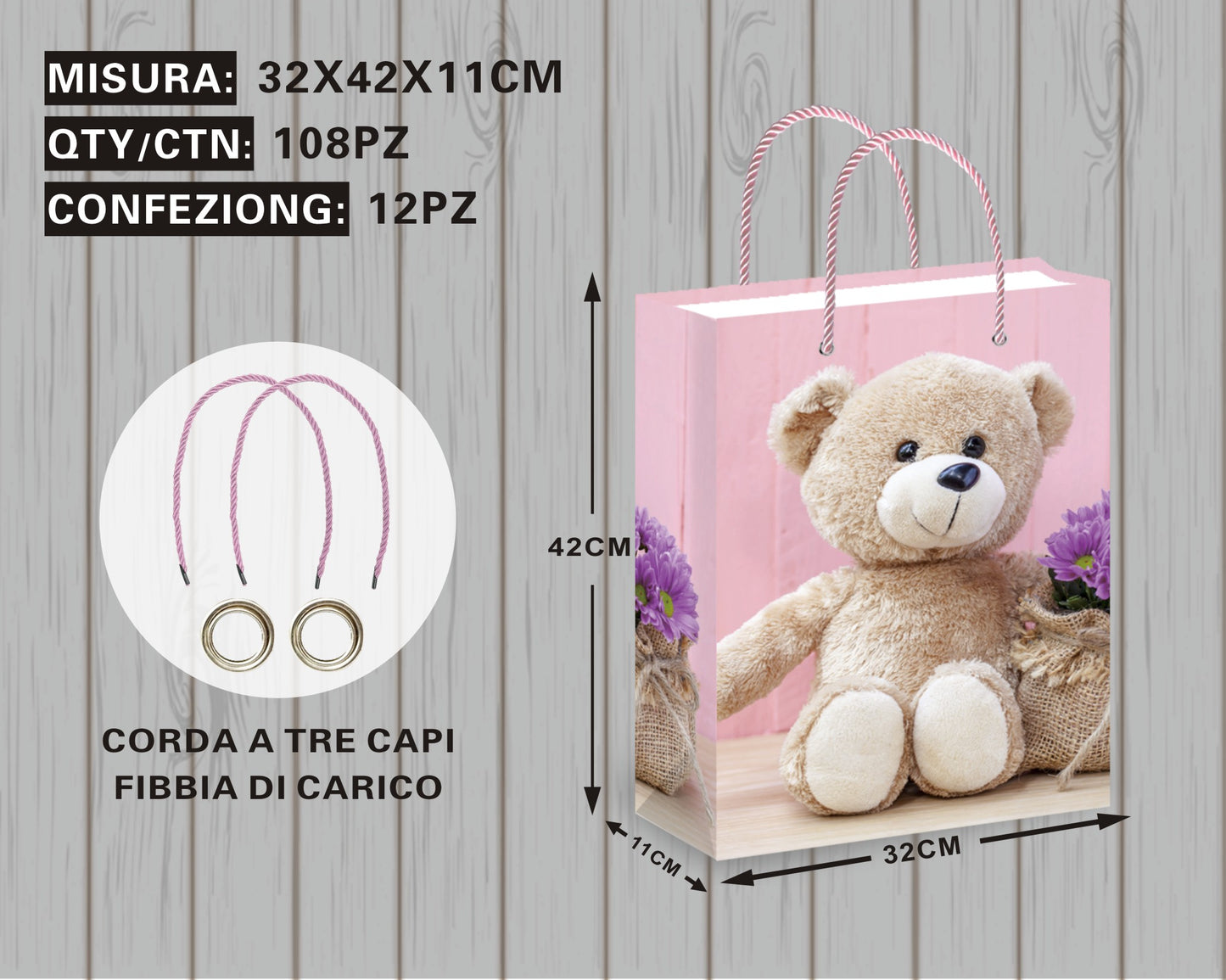 Borsa Regalo con Orsetto