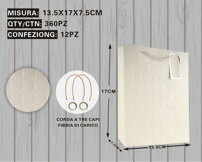 Busta Regalo Trapuntata Cream white – Eleganza & Raffinatezza in Ogni Dettaglio