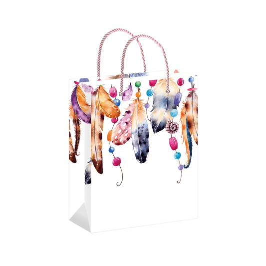 Borsa Regalo con Foglie Colorate