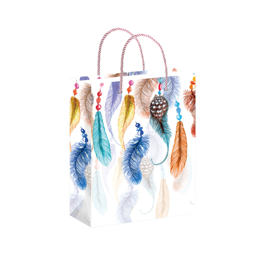 Borsa Regalo con Foglie Colorate