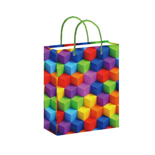 Borsa Regalo con Scatole 3D Colorate