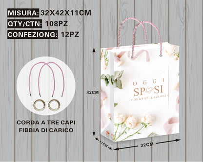 Borsa Regalo con Scritta “Congratulations”