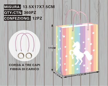 Borsa Regalo con Unicorni