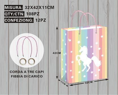 Borsa Regalo con Unicorni