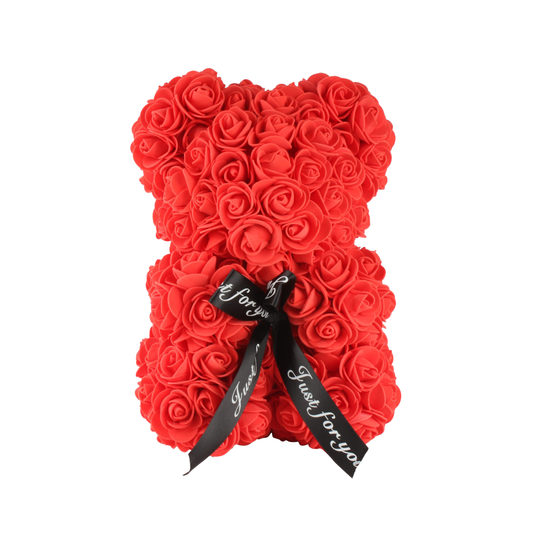 Orsetto di Rose Eterno – Regalo d’Amore Senza Tempo -  Rosso