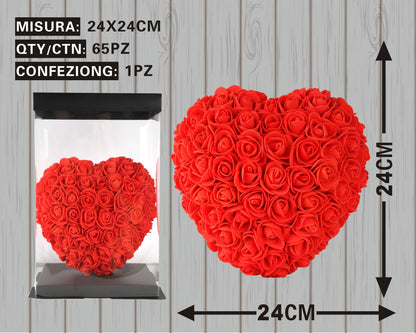 Cuore di Rose Eterno – Simbolo di Amore Puro