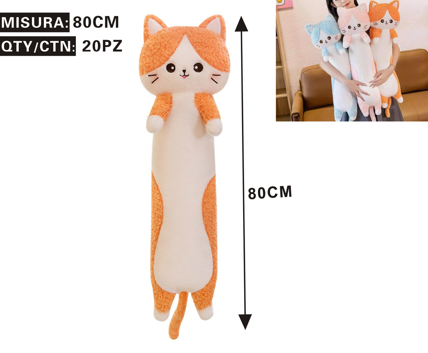 🐱 Peluche Gatto Lungo