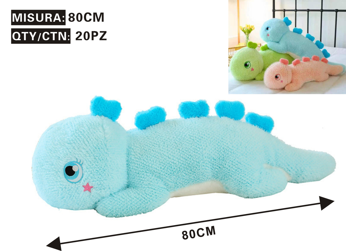 🦕 Peluche Dinosauro Blu