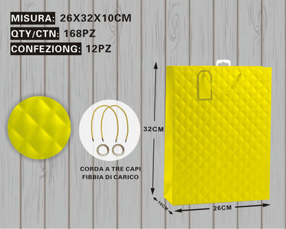 Busta Regalo Trapuntata Yellow – Eleganza & Raffinatezza in Ogni Dettaglio