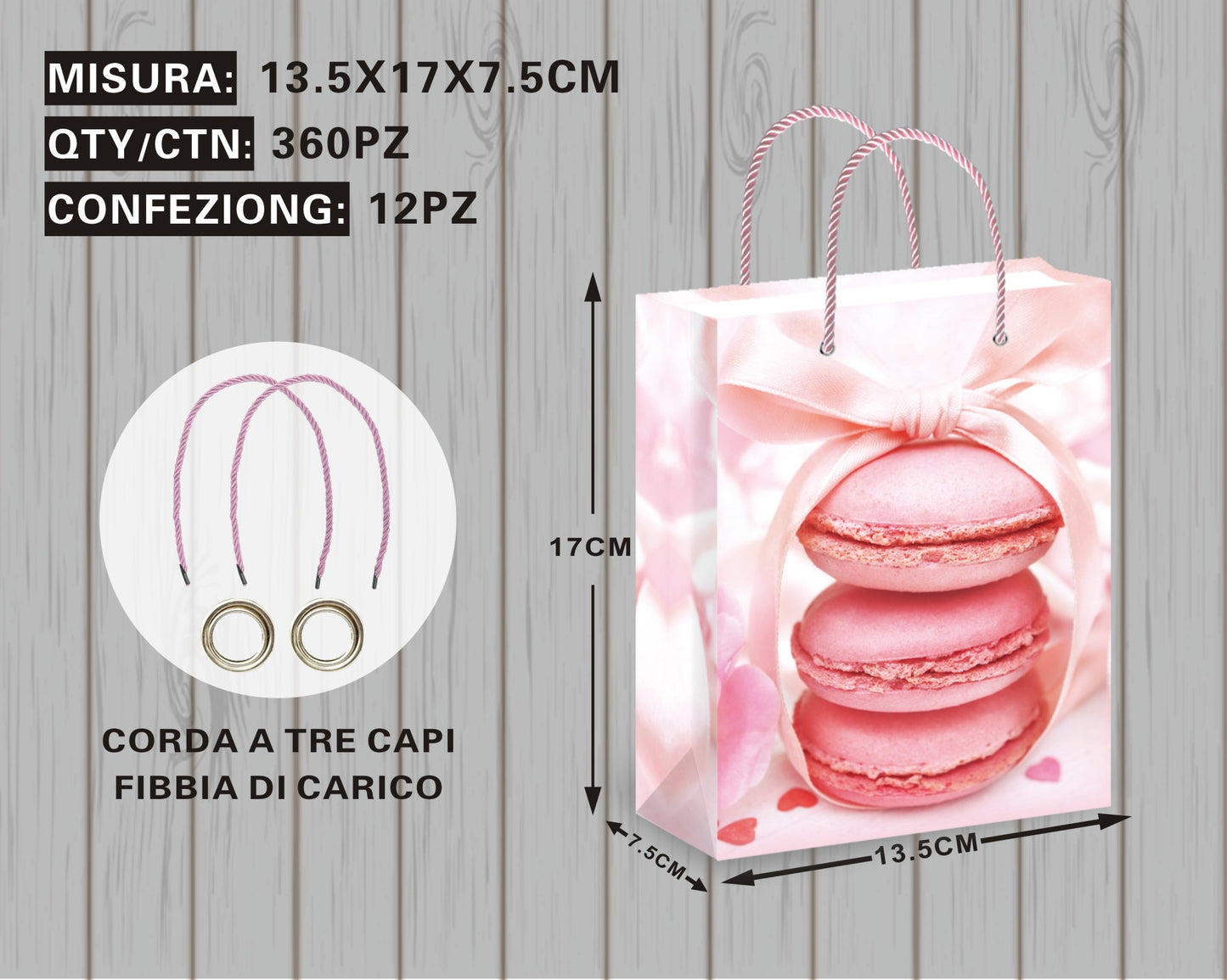 Borsa Regalo con Dettagli Golosi