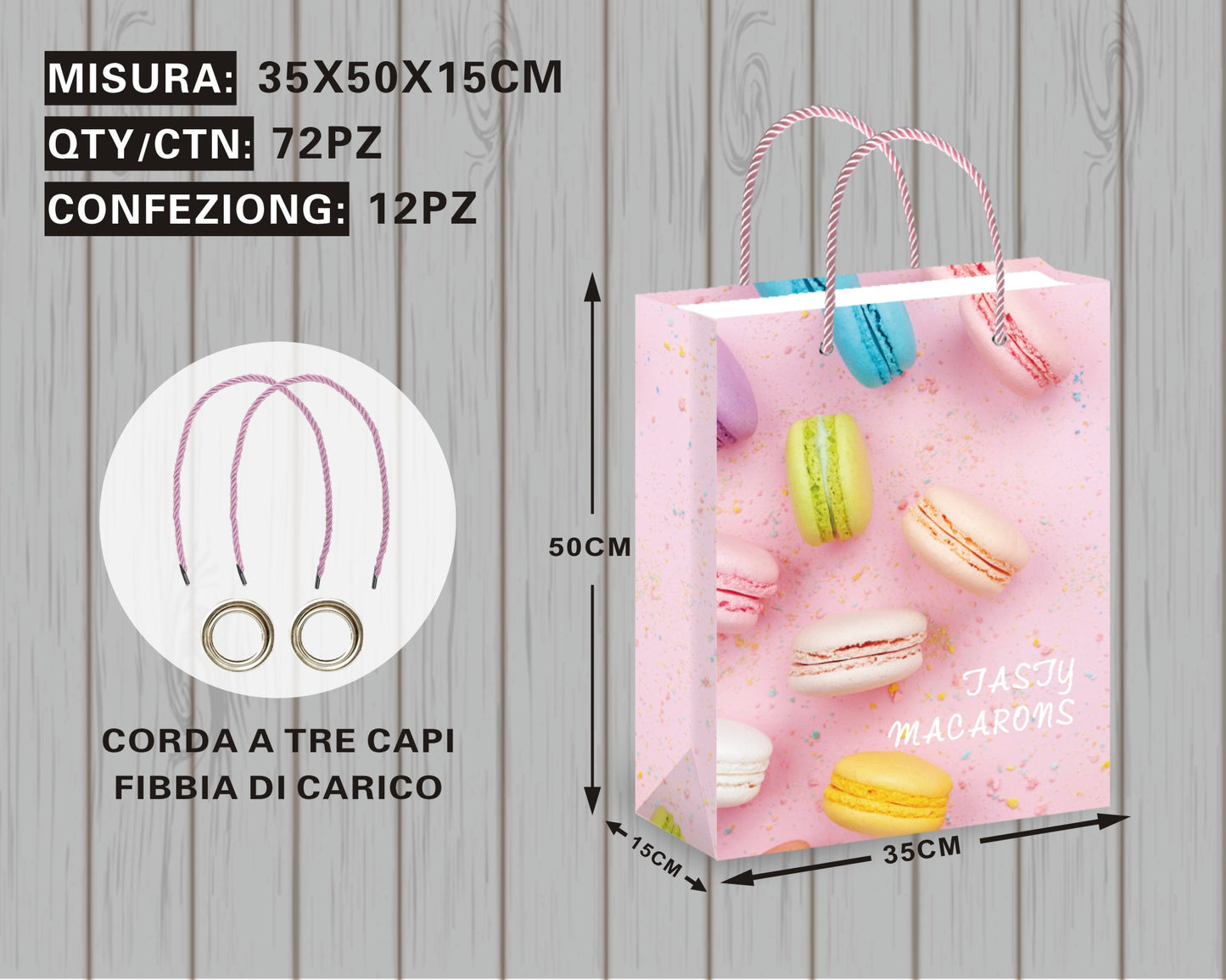 Borsa Regalo con Dettagli Golosi