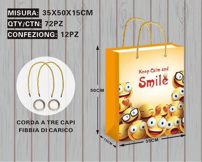 Borsa Regalo con Emoji Sorridenti