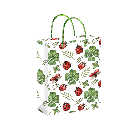 Borsa Regalo con Coccinelle e Quadrifogli