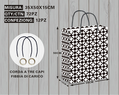 Borsa Regalo con Motivo a Scatole