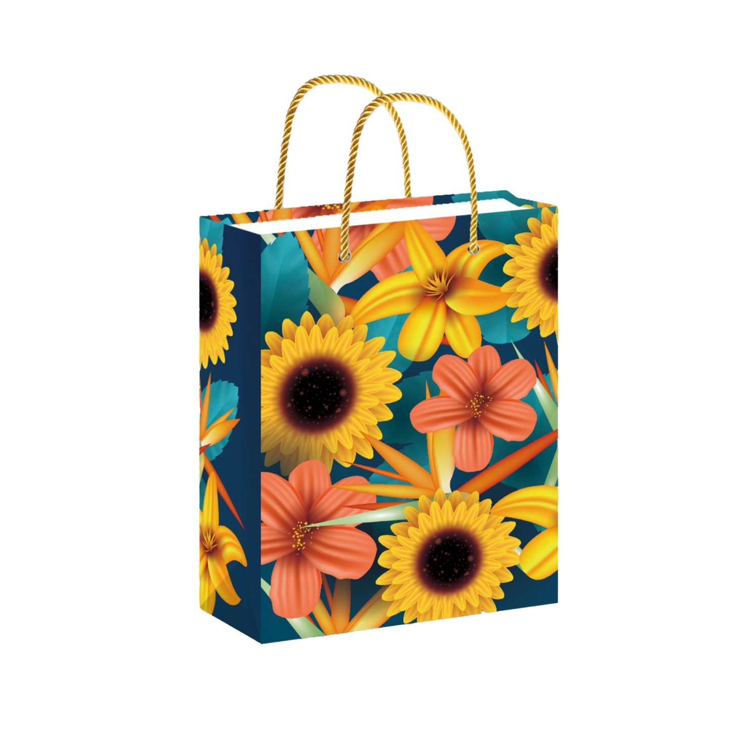 Borsa Regalo Elegante con Fiori