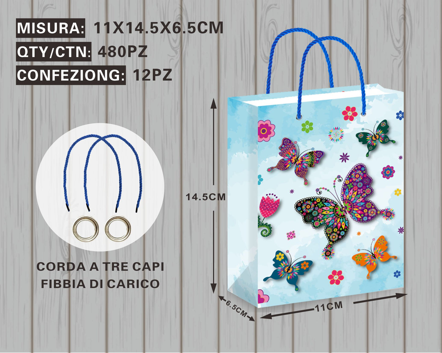 Borsa Regalo Sogno di Farfalla