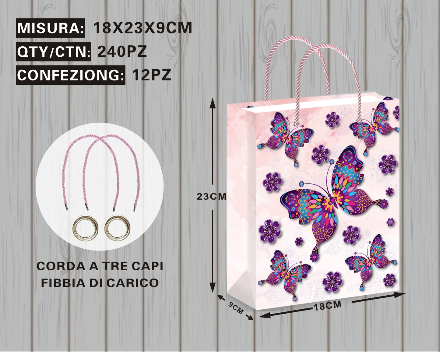 Borsa Regalo Sogno di Farfalla
