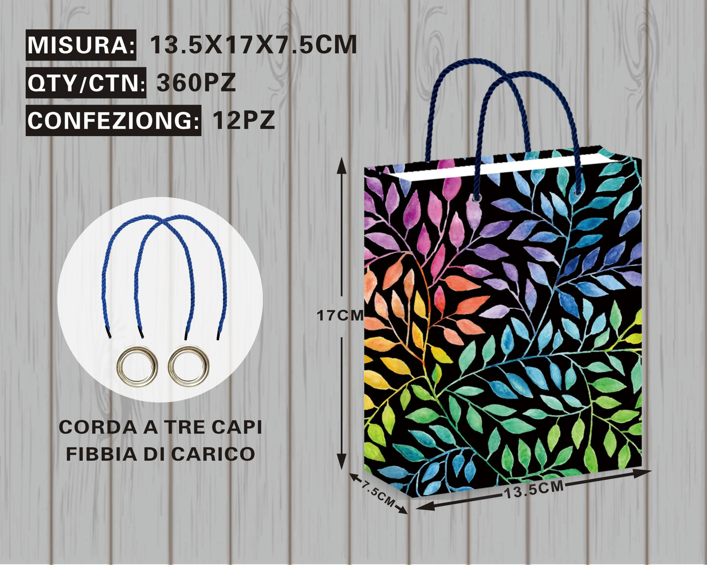 Bold Botanical Gift Bag