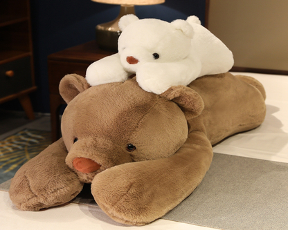 🐻 Peluche Orso Marrone Disteso
