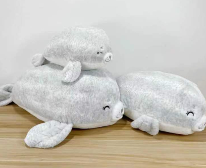 🐬 Peluche Foca Grigia