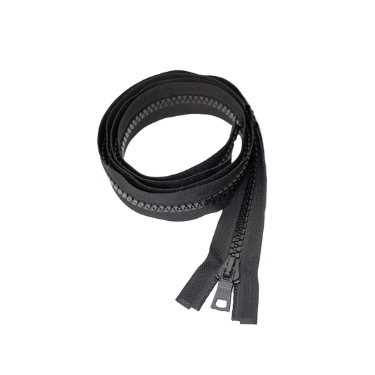 Cerniere Zip Alta Qualità - Nero NERO, 80 CM, Misura della catena: #8